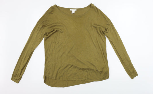 H&M  Womens Green   Pullover Jumper Size XS