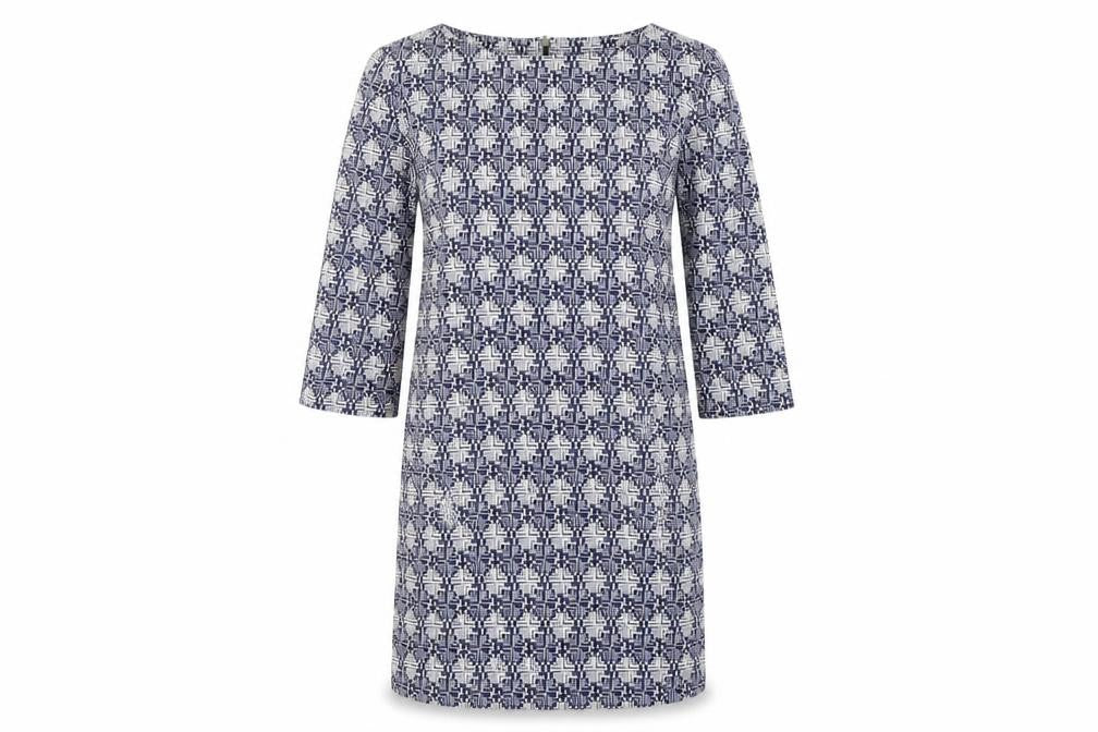 NEXT  Womens Blue Geometric  A-Line  Size 12