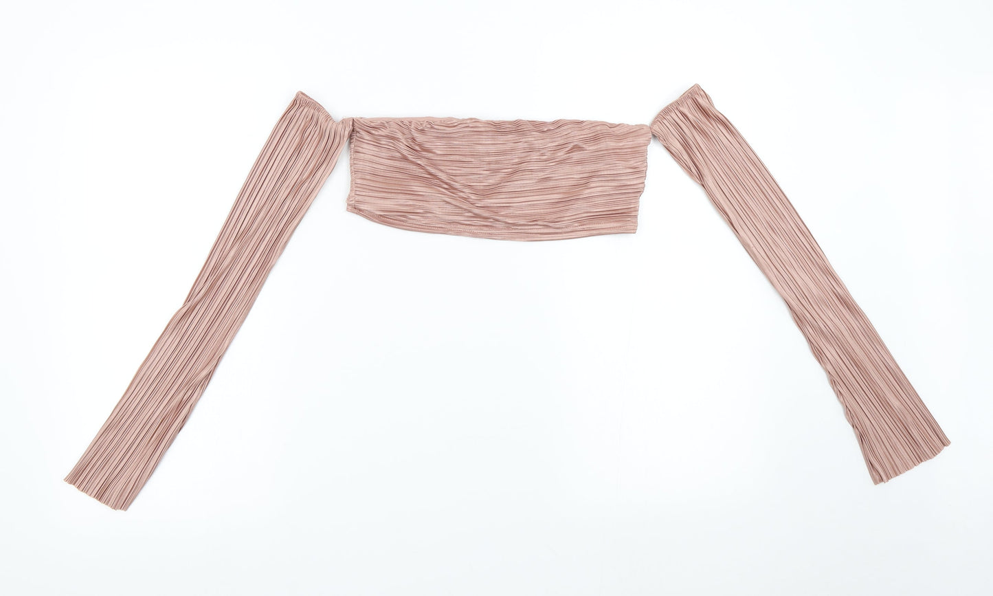 In the Style Womens Pink   Cropped Blouse Size 10