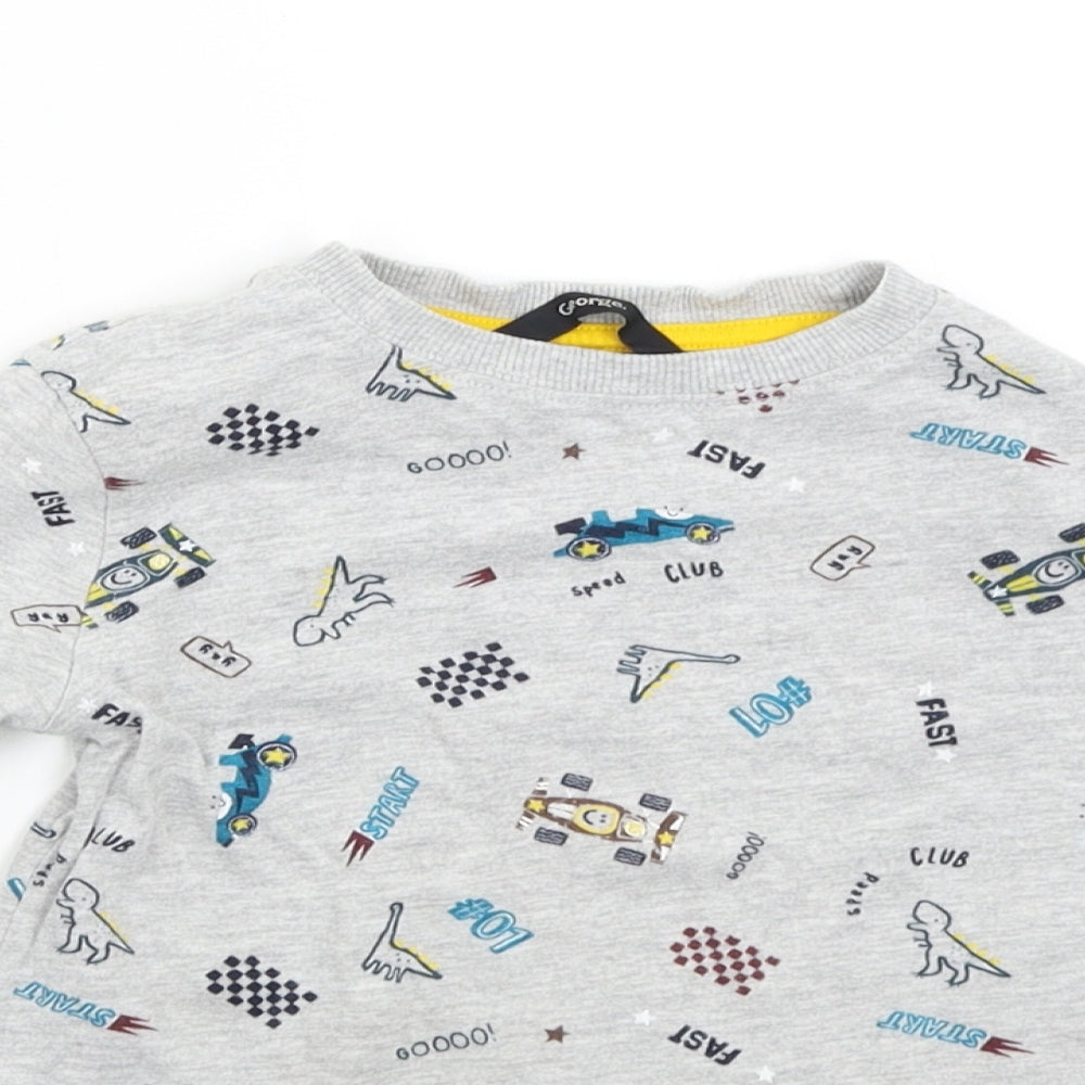 George Boys Grey   Basic T-Shirt Size 2-3 Years