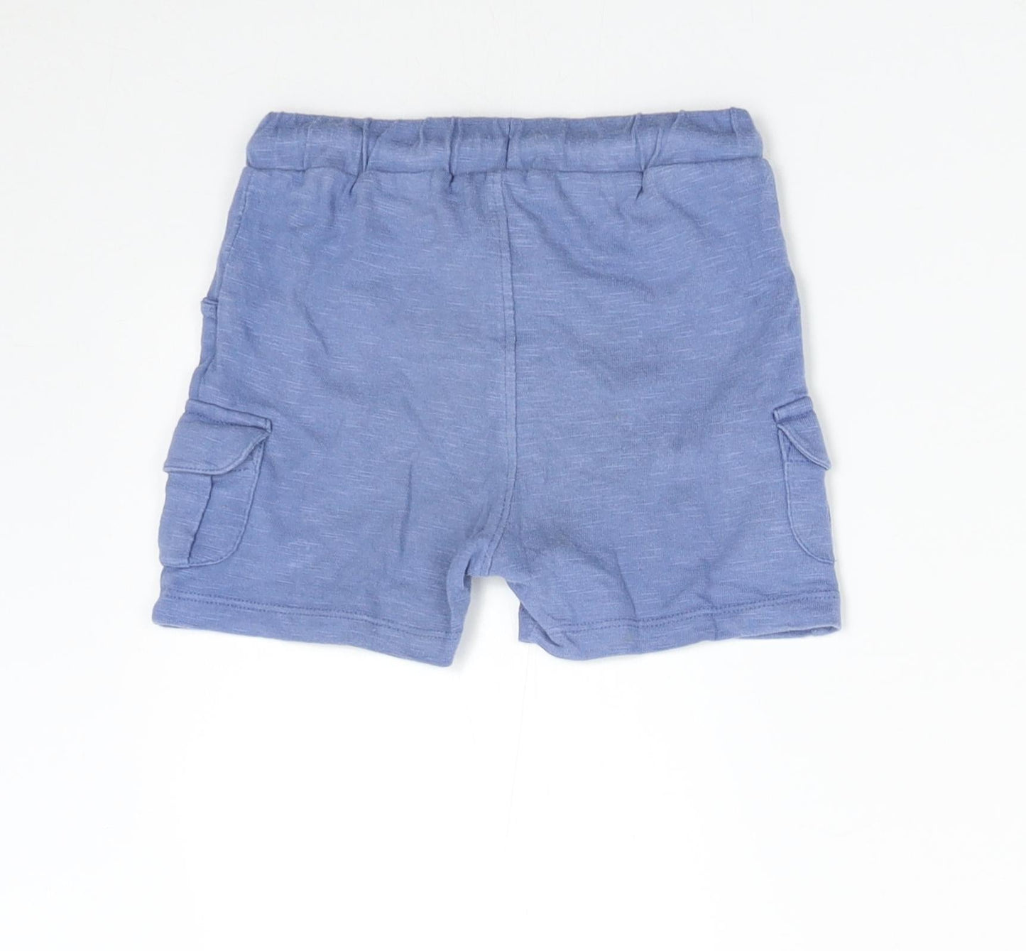 M&S Baby Blue   Cargo Trousers Size 12-18 Months  - Short
