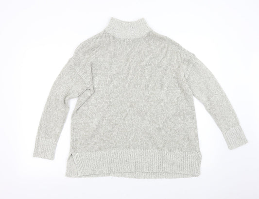 New Look Womens Grey  Knit Pullover Jumper Size M
