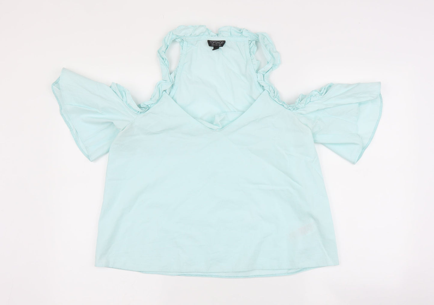 Topshop Womens Blue   Basic Blouse Size 12