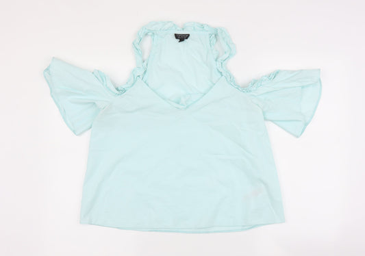 Topshop Womens Blue   Basic Blouse Size 12