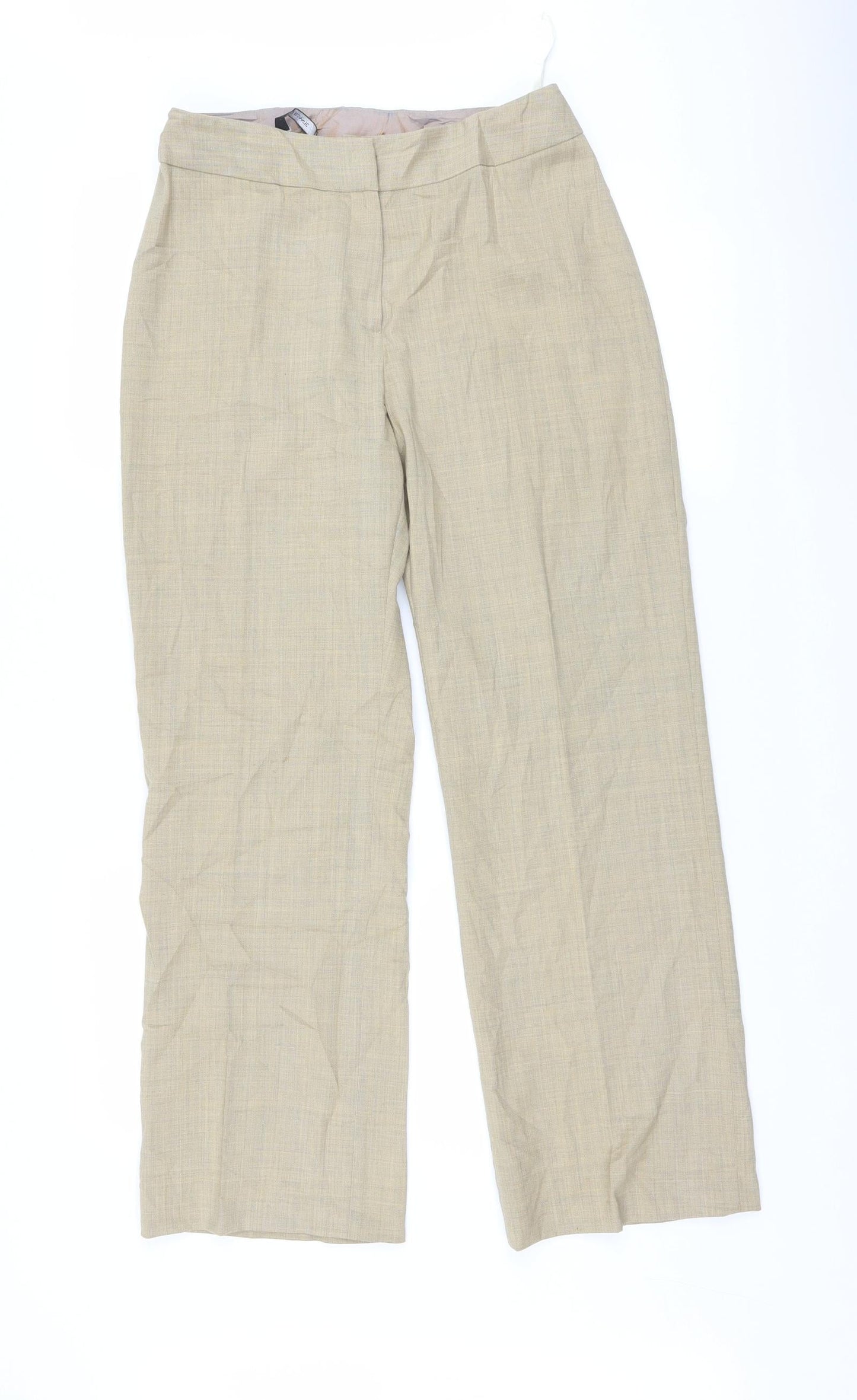 Dunnes Stores Womens Beige   Trousers  Size 12 L28.5 in