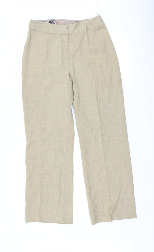 Dunnes Stores Womens Beige   Trousers  Size 12 L28.5 in