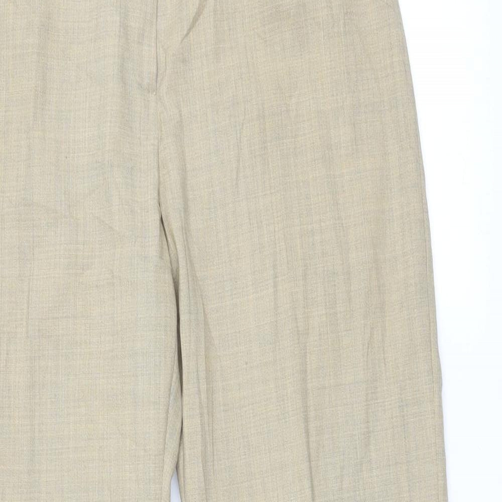 Dunnes Stores Womens Beige   Trousers  Size 12 L28.5 in