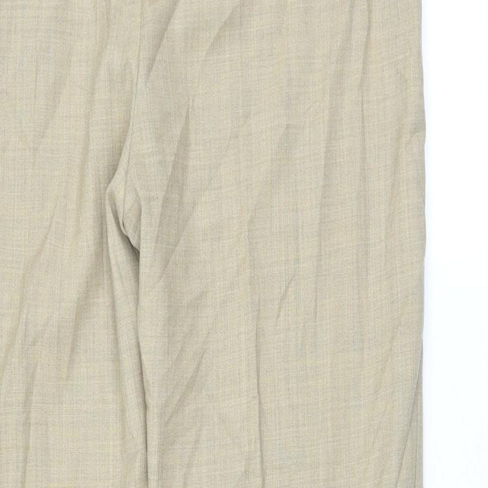 Dunnes Stores Womens Beige   Trousers  Size 12 L28.5 in