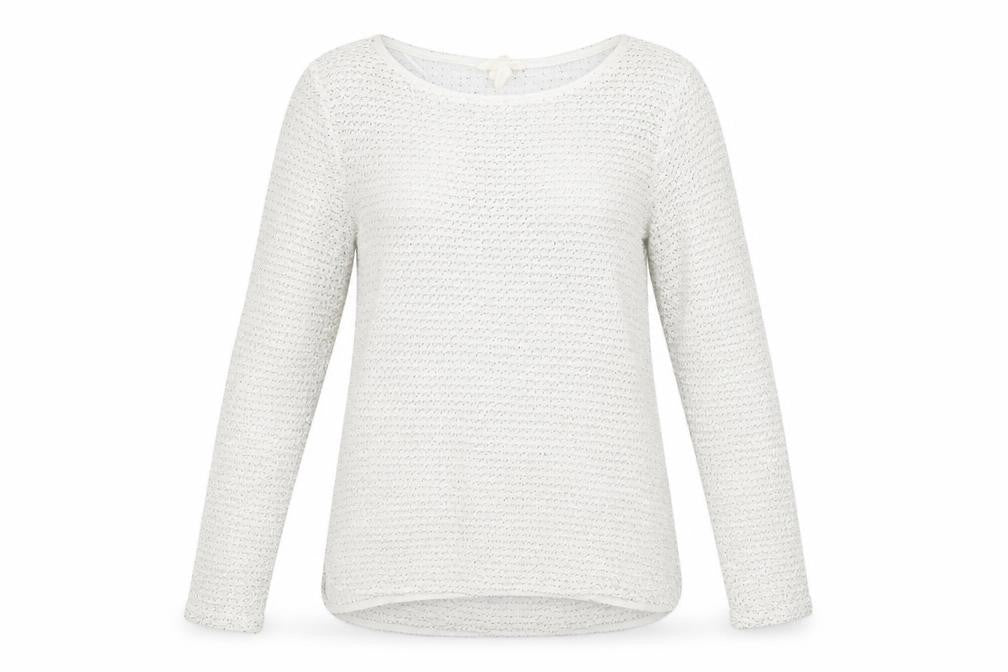 H&M Womens White   Pullover Sweatshirt Size XS