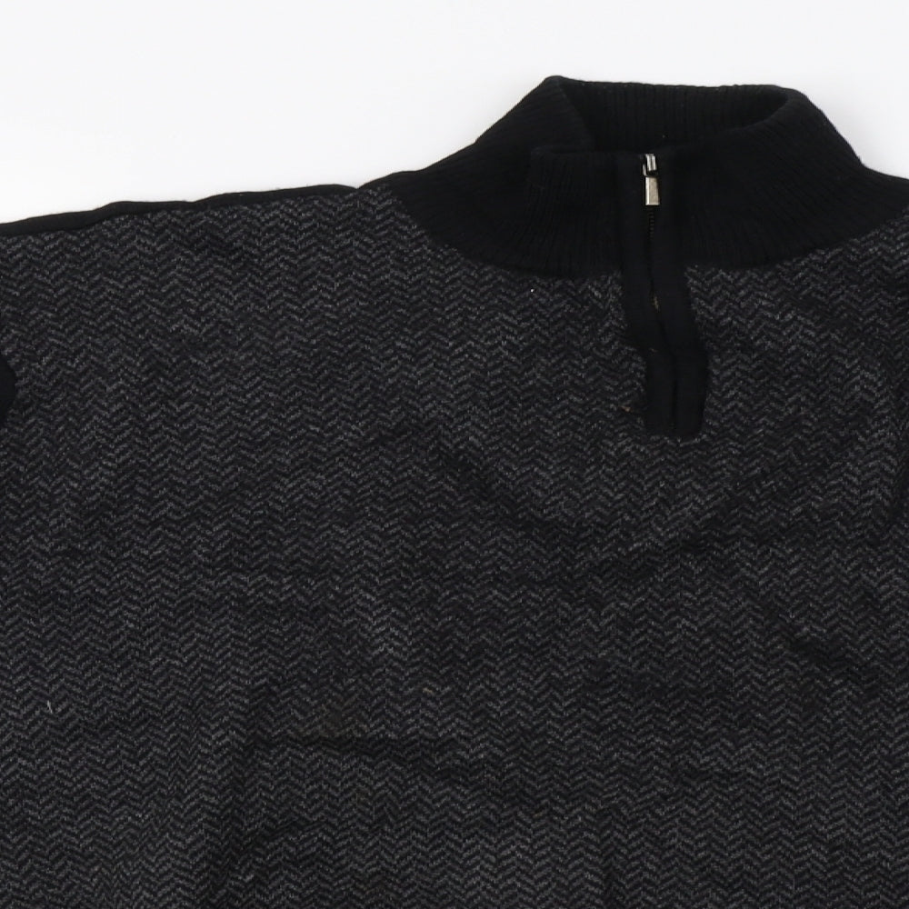 Matalan Mens Black   Full Zip Sweatshirt Size L