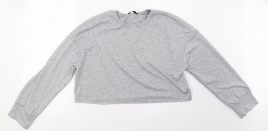 SheIn Womens Grey   Pullover Hoodie Size L