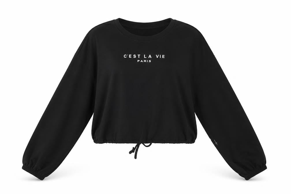 SheIn Womens Black   Pullover Sweatshirt Size XL