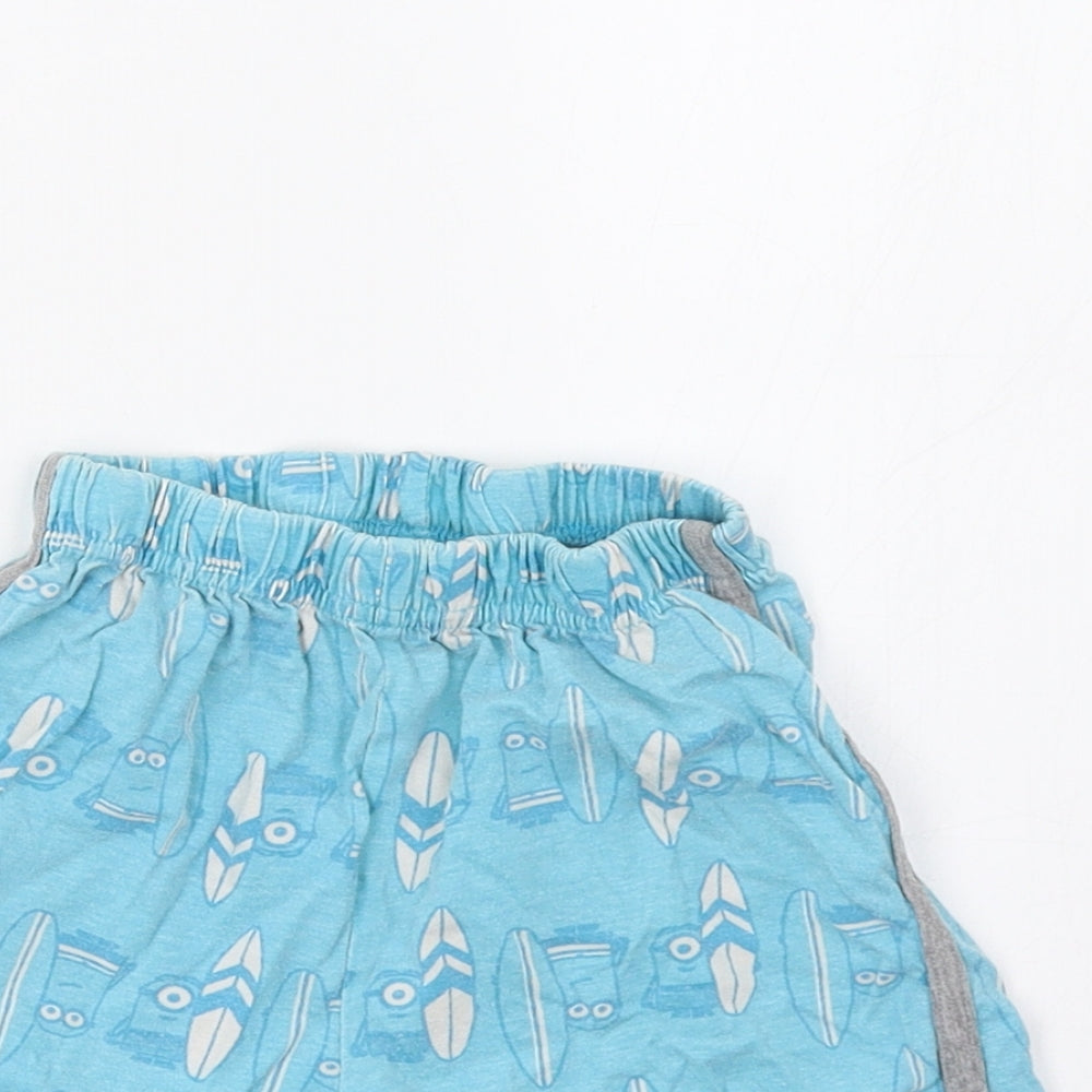 George Boys Blue Polka Dot   Sleep Shorts Size 3-4 Years