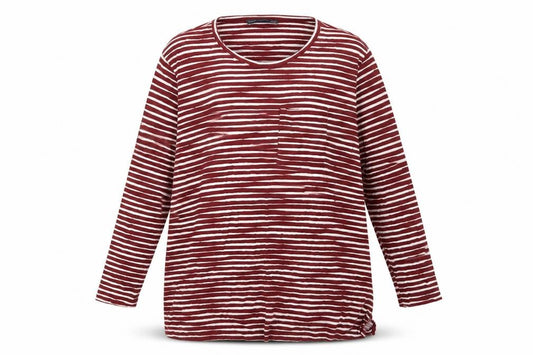 Marks and Spencer Womens Red Striped  Pullover Sweatshirt Size 20