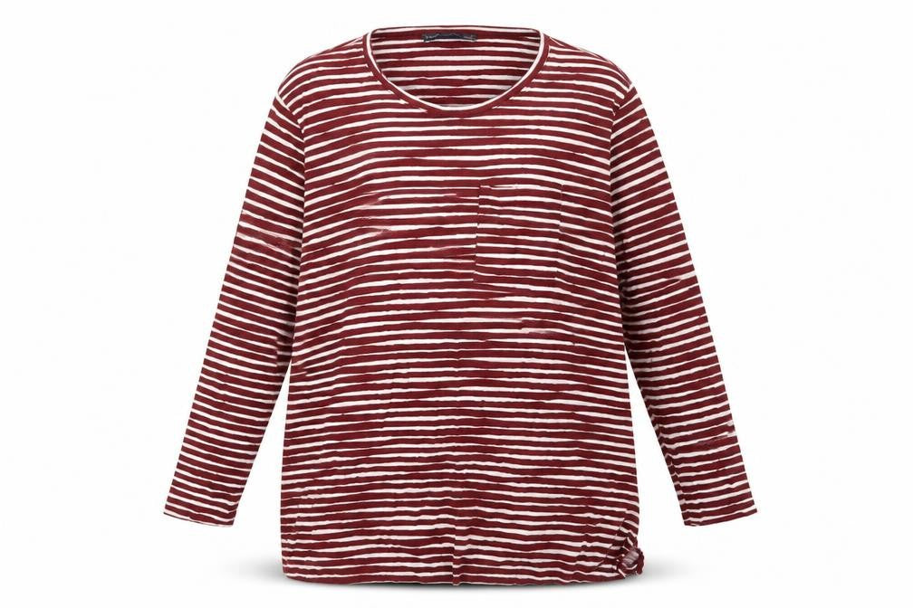 Marks & Spencer Womens Red Striped  Pullover Sweatshirt Size 20