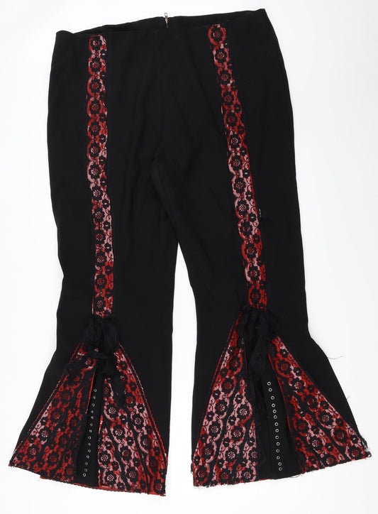 FHP Womens Black   Trousers  Size 18 L29.5 in
