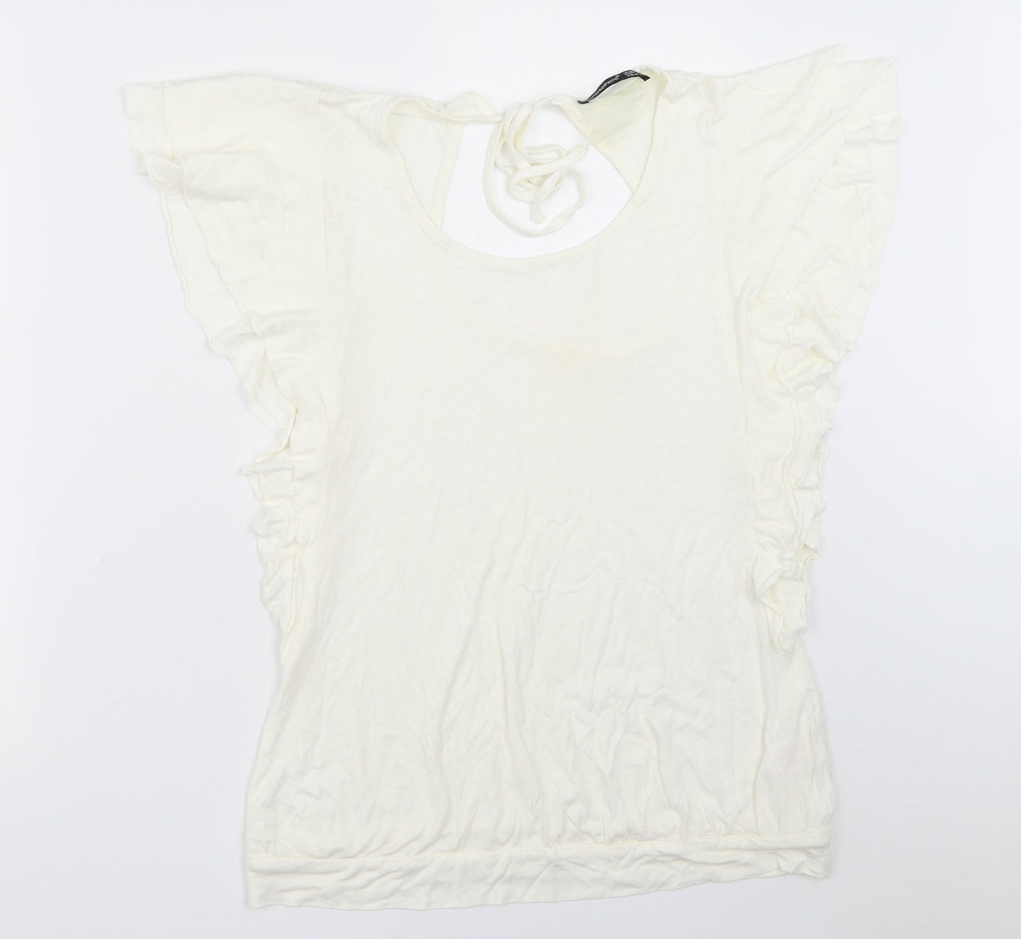 Atmosphere Womens Ivory   Basic T-Shirt Size 14