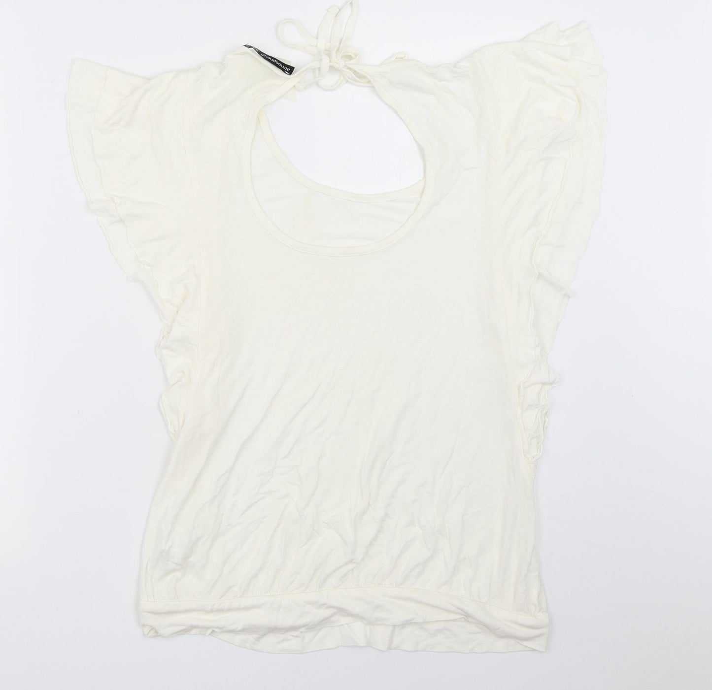 Atmosphere Womens Ivory   Basic T-Shirt Size 14