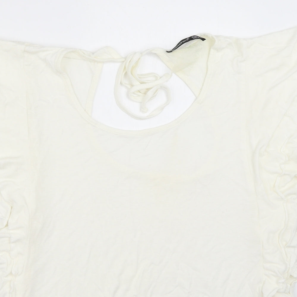 Atmosphere Womens Ivory   Basic T-Shirt Size 14