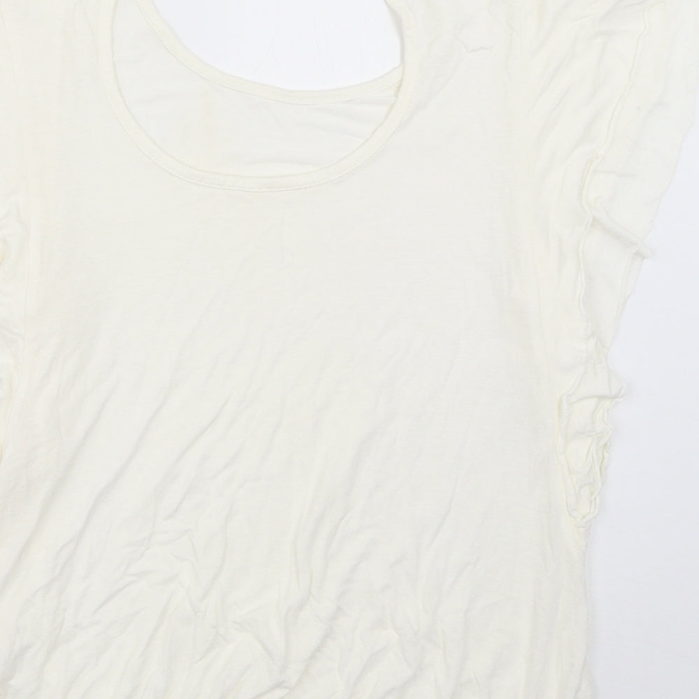 Atmosphere Womens Ivory   Basic T-Shirt Size 14