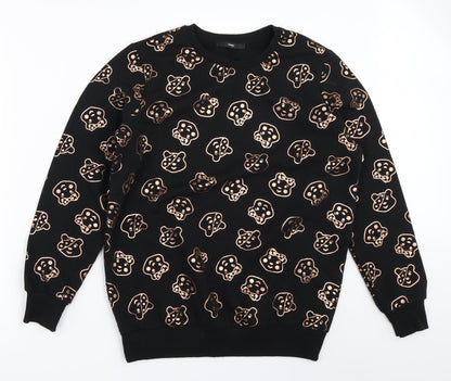 George Womens Black   Pullover Sweatshirt Size S