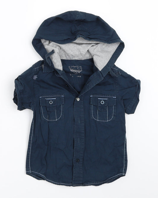 Debenhams Boys Blue   Basic Button-Up Size 4 Years