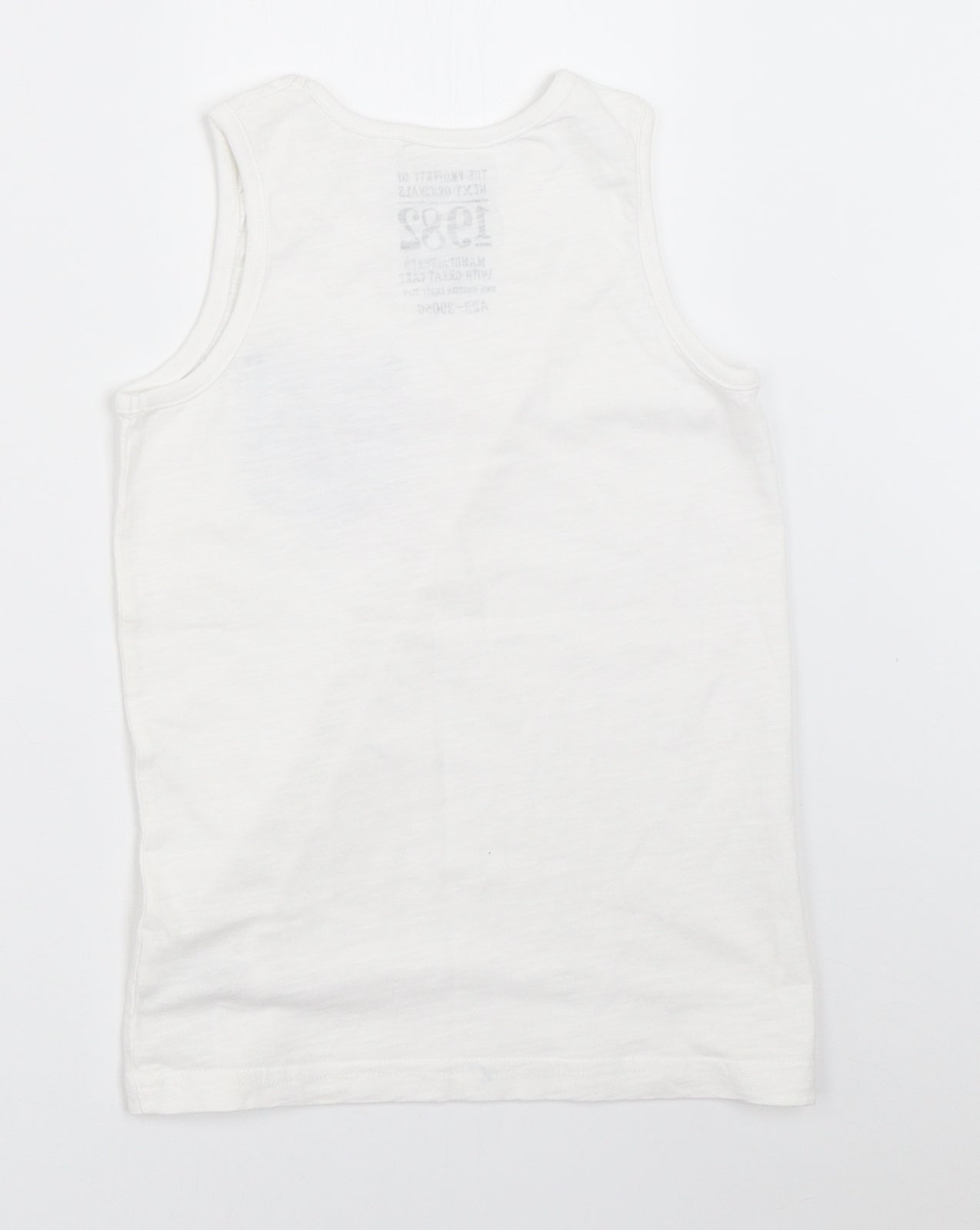 NEXT Boys White   Basic Tank Size 7 Years