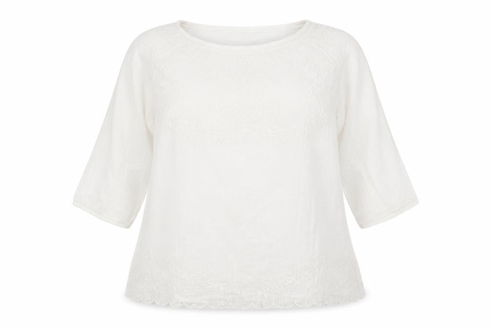 Southern Cotton Womens White   Basic Blouse Size 42