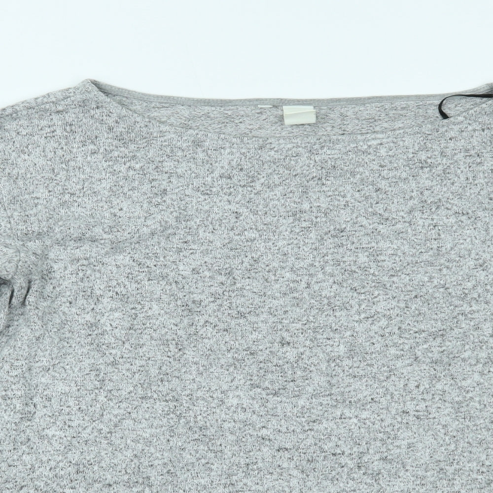 H&M Womens Grey   Basic Blouse Size S