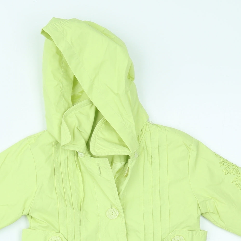 Evil Girls Green   Rain Coat Coat Size 2 Years