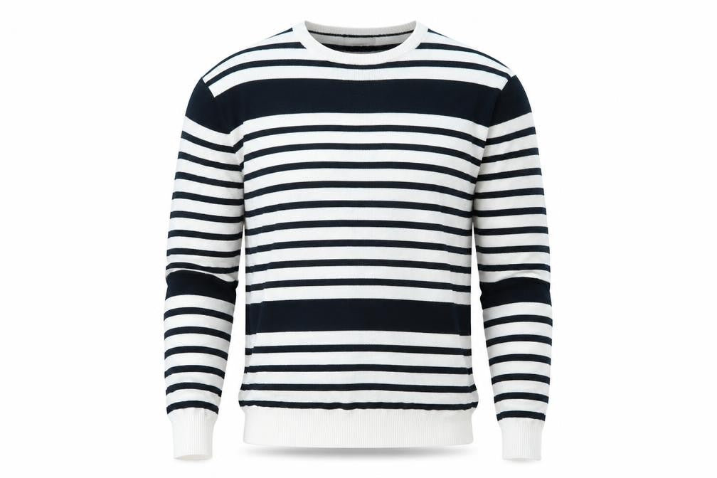 Primark Mens Blue Striped  Pullover Jumper Size L
