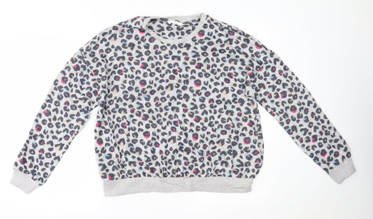 Marks and Spencer Girls Multicoloured Animal Print  Pullover Jumper Size 14 Years