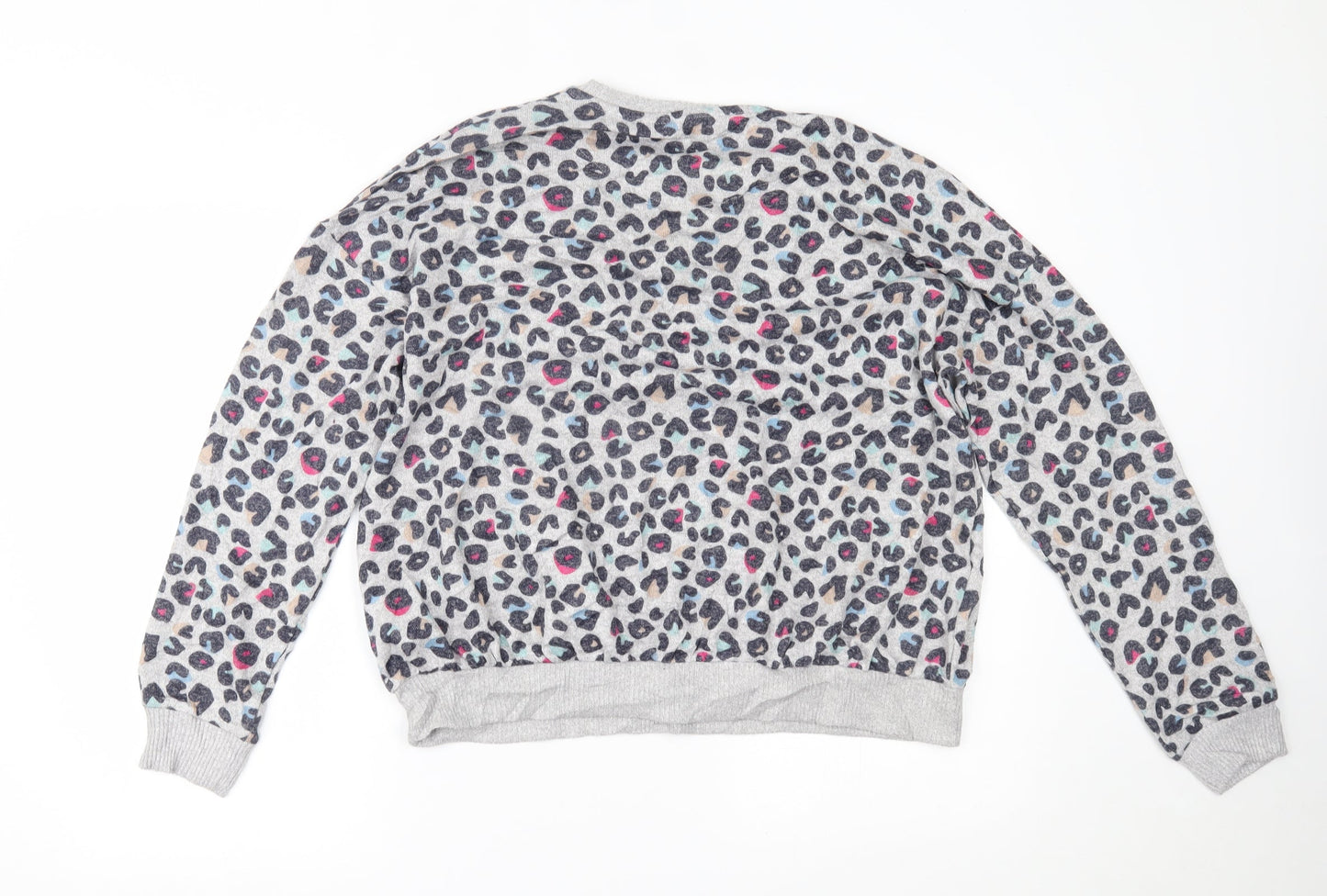 Marks and Spencer Girls Multicoloured Animal Print  Pullover Jumper Size 14 Years