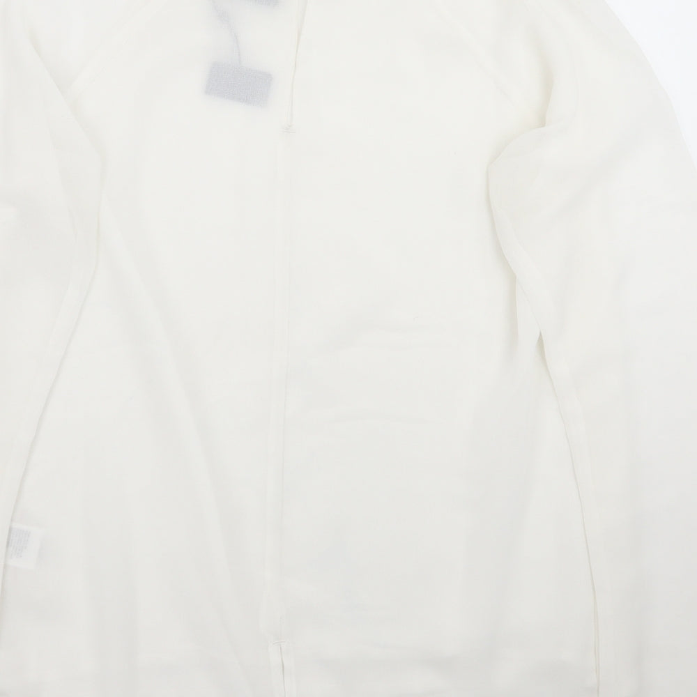 Byoung Womens White   Basic Blouse Size 10