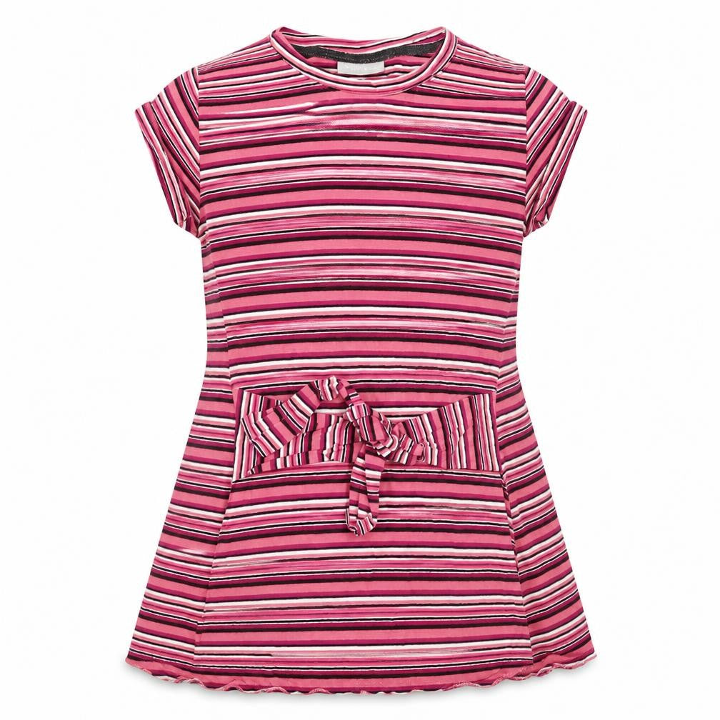 Matalan Girls Multicoloured Striped  Basic T-Shirt Size 9 Years