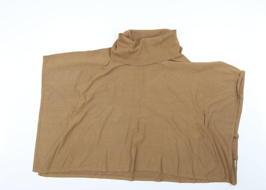 Charter Club Womens Brown   Overcoat Poncho Size S