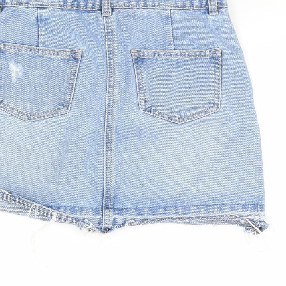 Candy Couture Girls Blue  Denim Mini Skirt Size 9 Years