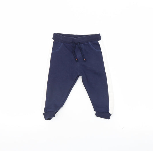 Fred & FLo Baby Blue   Jogger Trousers Size 9 Months