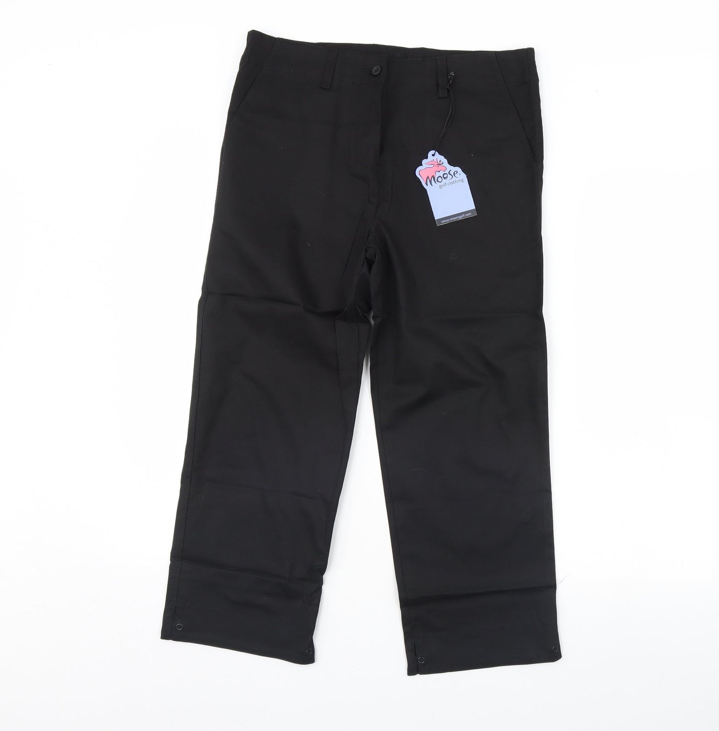 woose Womens Black   Trousers  Size 12 L23 in