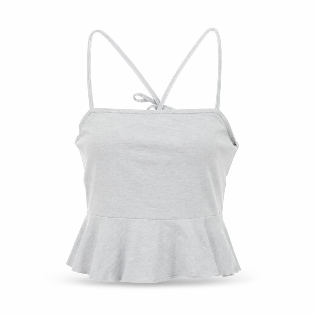 River Island Womens Grey   Cropped Tank Size 10