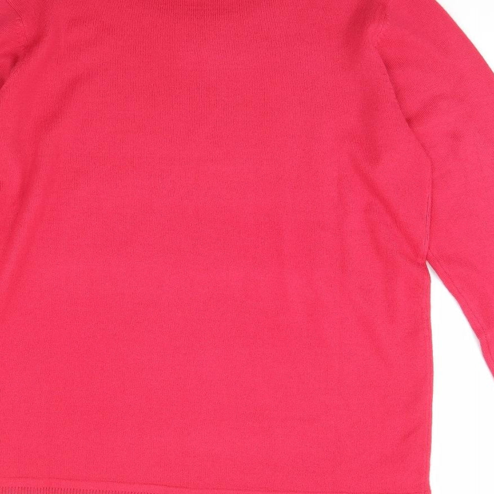 Julipa Womens Pink   Pullover Jumper Size 12