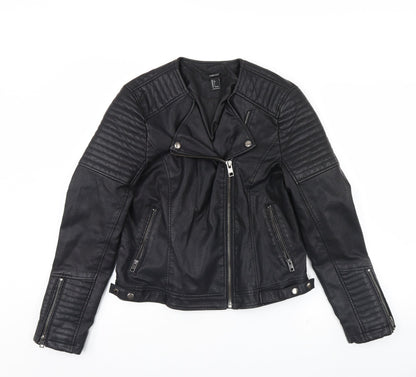 Preloved FOREVER 21 Womens Black   Jacket  Size L - Front