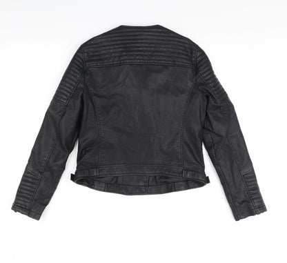 Preloved FOREVER 21 Womens Black   Jacket  Size L - Back