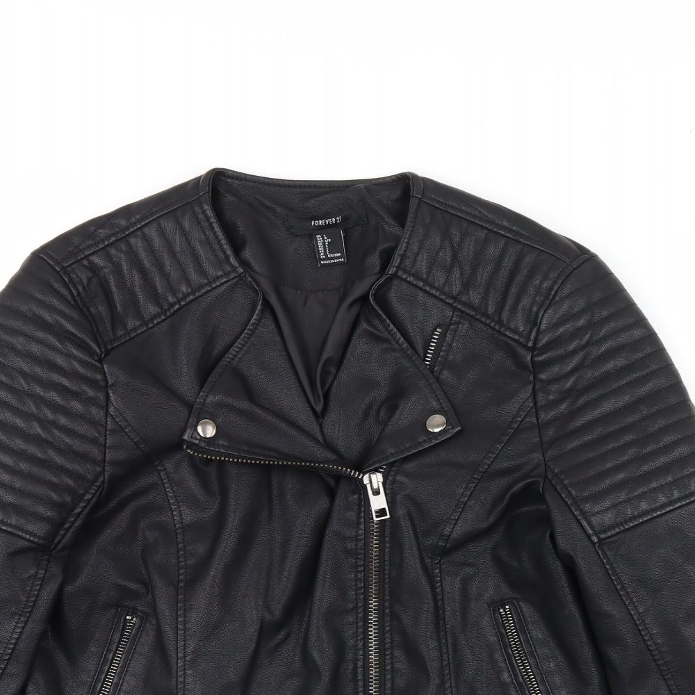 FOREVER 21 Womens Black   Jacket  Size L