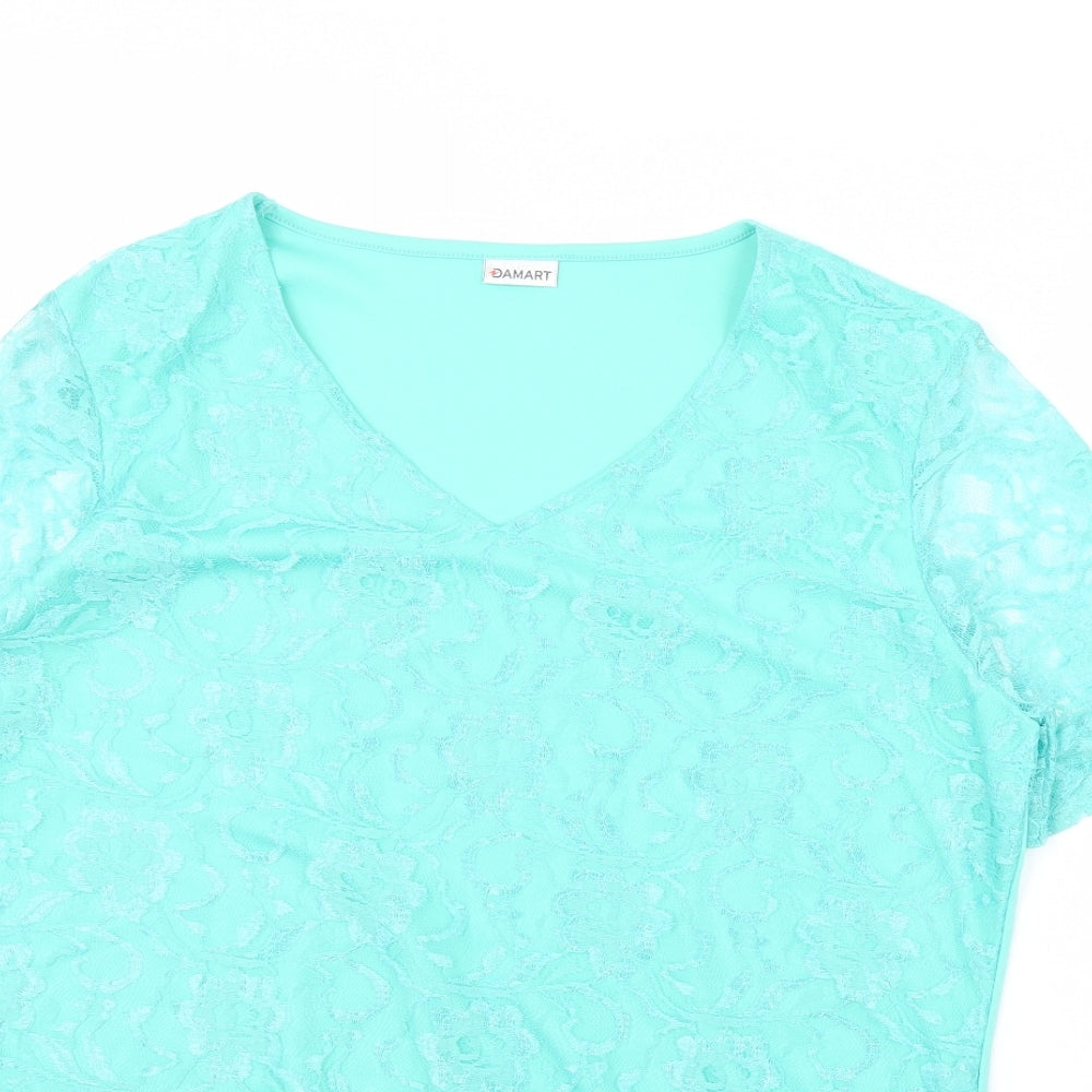 Damart Womens Green   Basic Blouse Size 14
