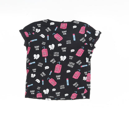 Sinsay Womens Black   Basic T-Shirt Size S