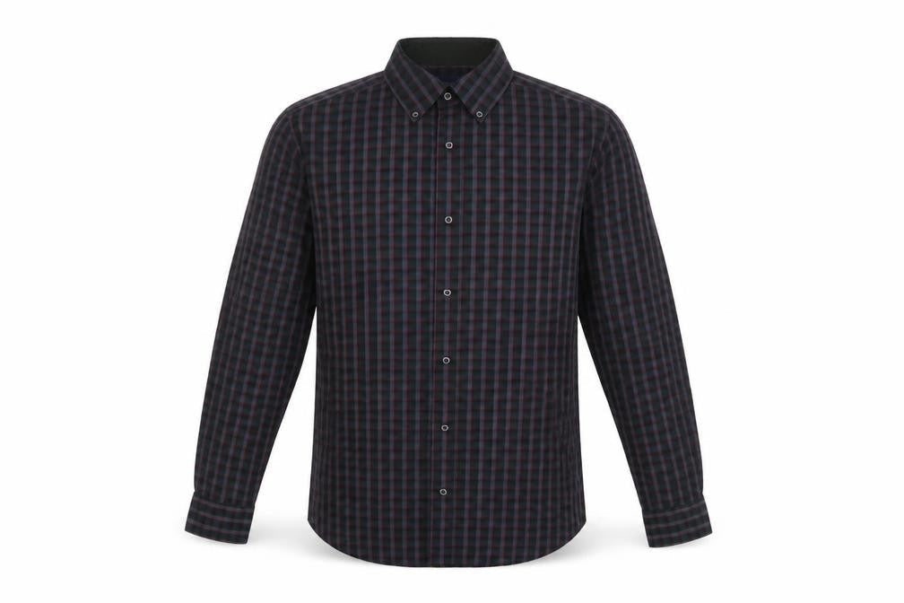 Gap Mens Purple Check   Button-Up Size M