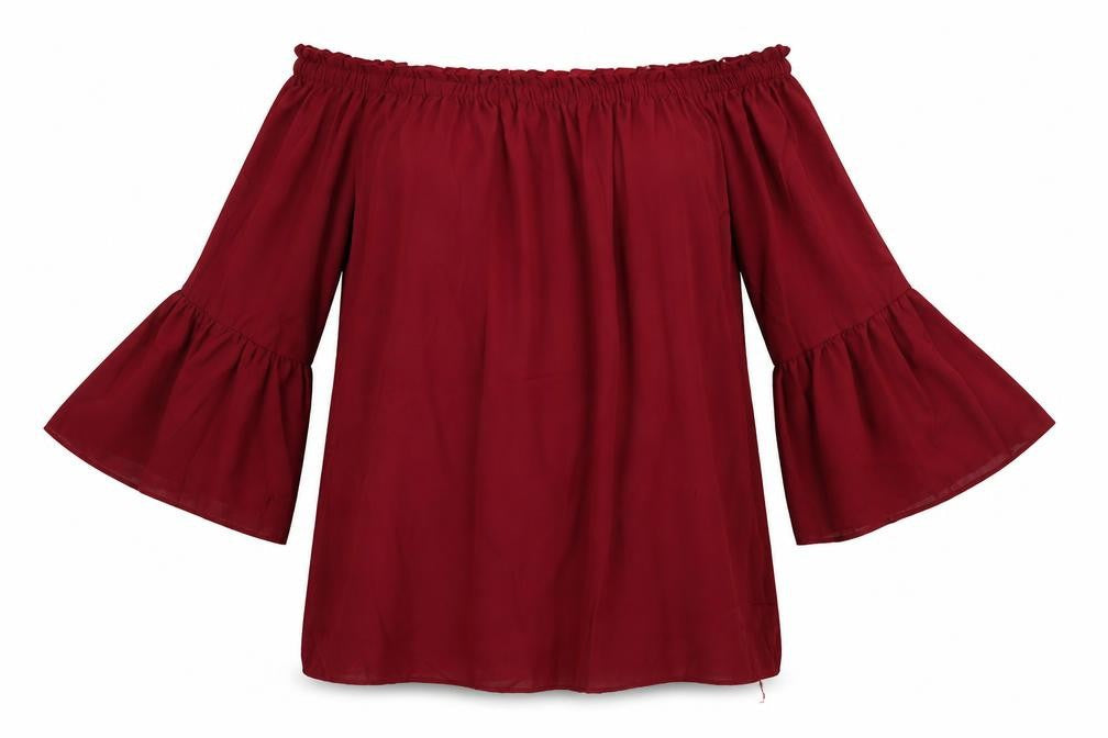Zanzea Womens Red   Basic Blouse Size M