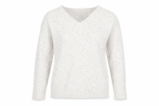 Peacocks Womens Beige   Pullover Jumper Size S  - Sequins all over