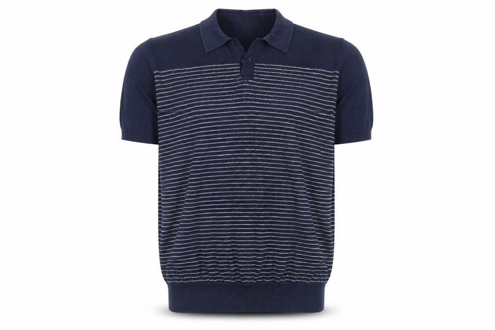 George Mens Blue Striped  Pullover Jumper Size M